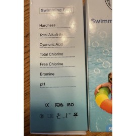 2- 50pcs Chlorine Dip Test Strips SPA Hot Tub Swimming Pool PH Tester New