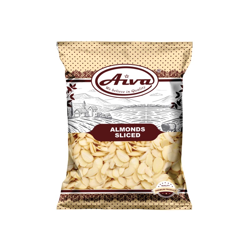 AIVA - Blanched Almonds Sliced - 5lb Bulk Bag
