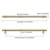 Asidrama 10 Pack 12.6 Inch(320mm) Champagne Bronze Kitchen Cabinet Handles,