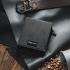 VULKIT Carteras de nailon con bloqueo RFID para hombre, billetera