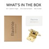 Ravinte 60 Packs (30 Pairs) 3/8" Inset Gold Cabinet Hinge,Self