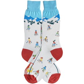 Foot Traffic Men's Skiing Socks, Shoe Size 7-12, One Pair.