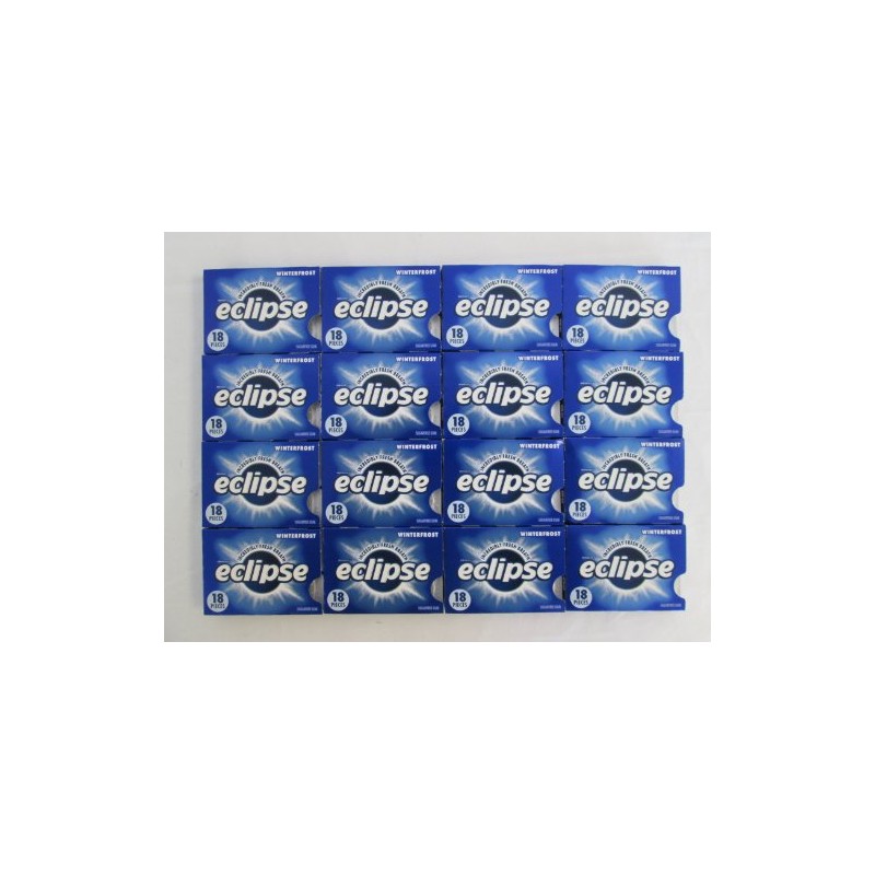Eclipse Winterfrost, Sugar-free Gum: 16 Pack of 18 Pieces