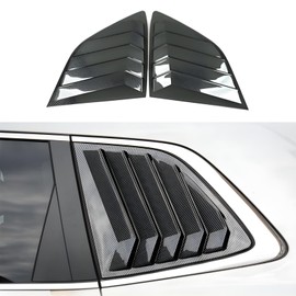 KEALAS for Honda CRV Sport Style Rear Side Window Louvers Air Vent Scoop Shades Cover Trim for Honda CRV 2023 2024 2025-Carbon Fiber Style