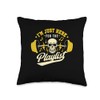 I'm Just Here For The Playlist Workout Playlist Throw Pillow