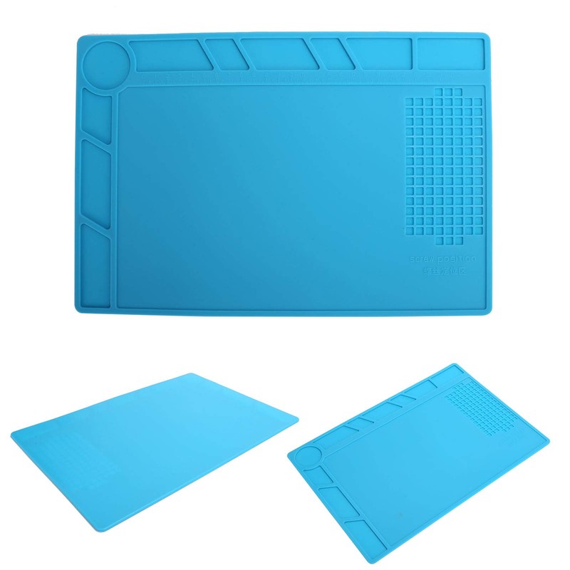 Watch Repair Mat Anti-Static 35x25cm Soft Rubber Watchmaker Soldering Organizer