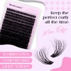Eyelash Extensions, 3D Natural Eyelash Clusters, Lashes, 60D-10-18 mm, Reusable