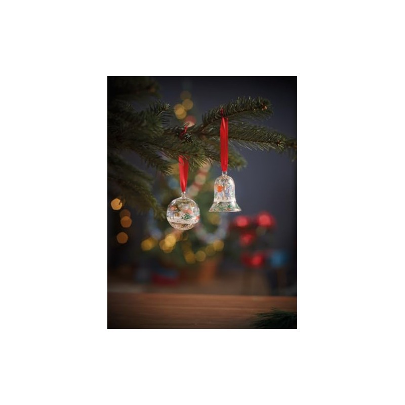 Hutschenreuther Glass Bell 2024 Christmas Lights 7 cm Crystal Bell,