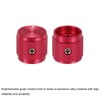 sourcing map 6 Pcs Aluminium Potentiometer Knobs, 1/4" (6mm) Universal