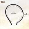 Herbeluemily Headband with Faux Leather, Fine Point, Stylish, Adult, Simple,