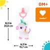 Bright Starts SootheMate Plush Teether Toy, Unicorn - Detachable Teether