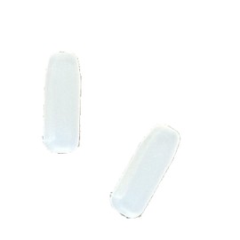 ExactFitt Replacement Silicon Rubber Nose Pads Buds for IC! IC Berlin Eye Prescription Glass Eyeglasses Frames (Milky White - 1 Pair)