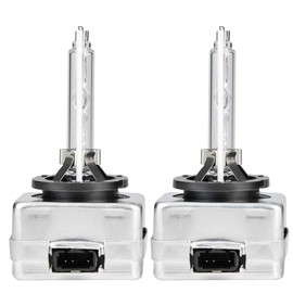 Aramox Faros Delanteros De Xenón Para Auto, 2 Piezas D1s 6000k 35w Faros Delanteros De Automóvil Bombillas De Reemplazo De Lámpara De Xenón