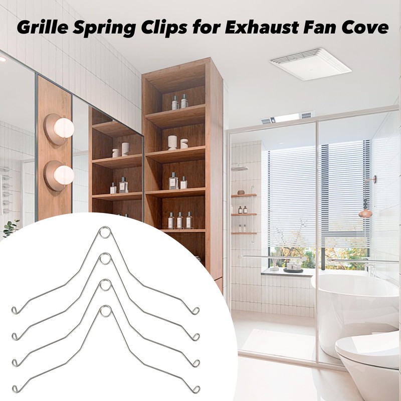 4 Pack Grille Spring Clips for Broan Nutone FG701S Bathroom