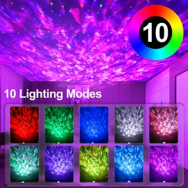 Lysumurl Galaxy Projector, Starry Night Light Projector, Colour Changing Music Night Light Projector with Remote Control & Timer, Star Projector Lamp for Bedroom Room Decor