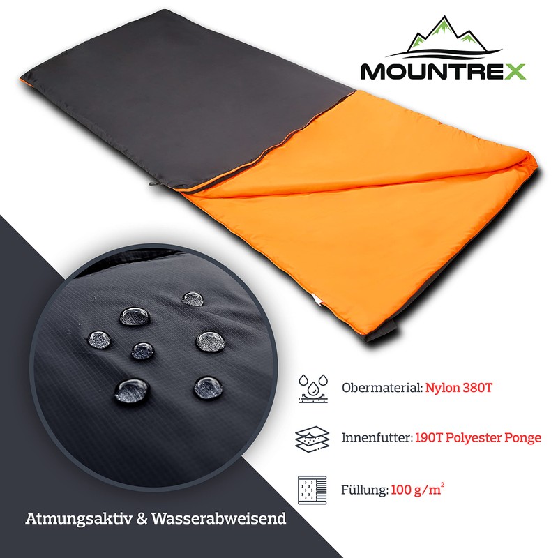 Mountrex® Sleeping Bag - Small Pack Size & Ultralight (730