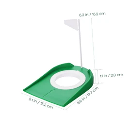 Totority 2pcs Golf Practice Cups Portable Putting Training Lightweight Durable Design with Flags for Office Use and Backyard Practice