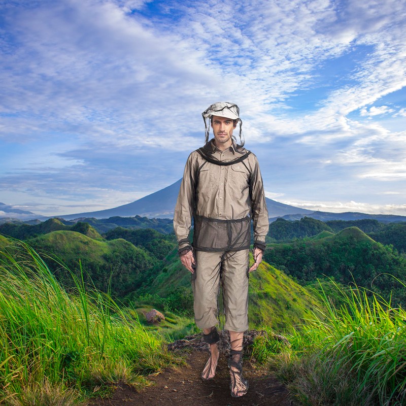 Unisex Ultra Fine Mesh Anti Mosquito Suit for Summer Outdoor