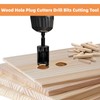 8 Pack Wood Plug Cutter Drill Bit Set 1/4 Inch