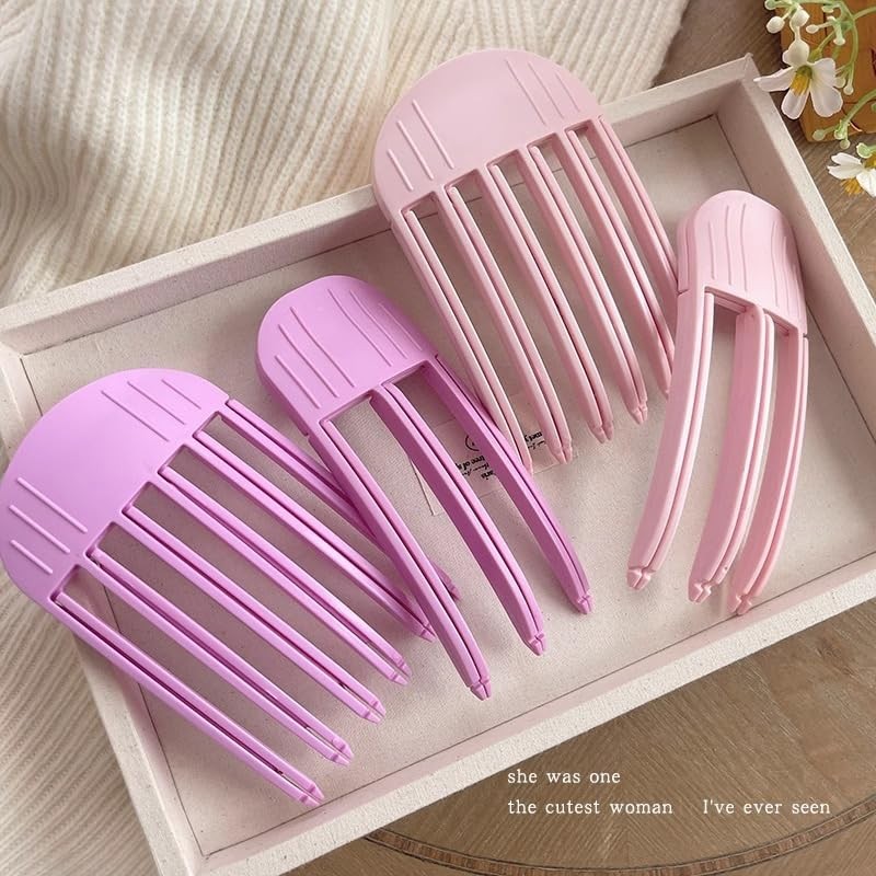 Aucuu 2pcs Wind Shaping Styling Combs for Fluffy Bangs, No-Trace