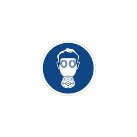 Use Breathing Protection Sticker Sign, Mandatory Sign in accordance with DIN 4844, Material with UV Protection, Breathing Mask/Mask/Mask Wear