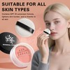 QIUFSSE Sunscreen Blush Powder,Mineral Powder Blush for Cheeks,SPF 35,Rubor en