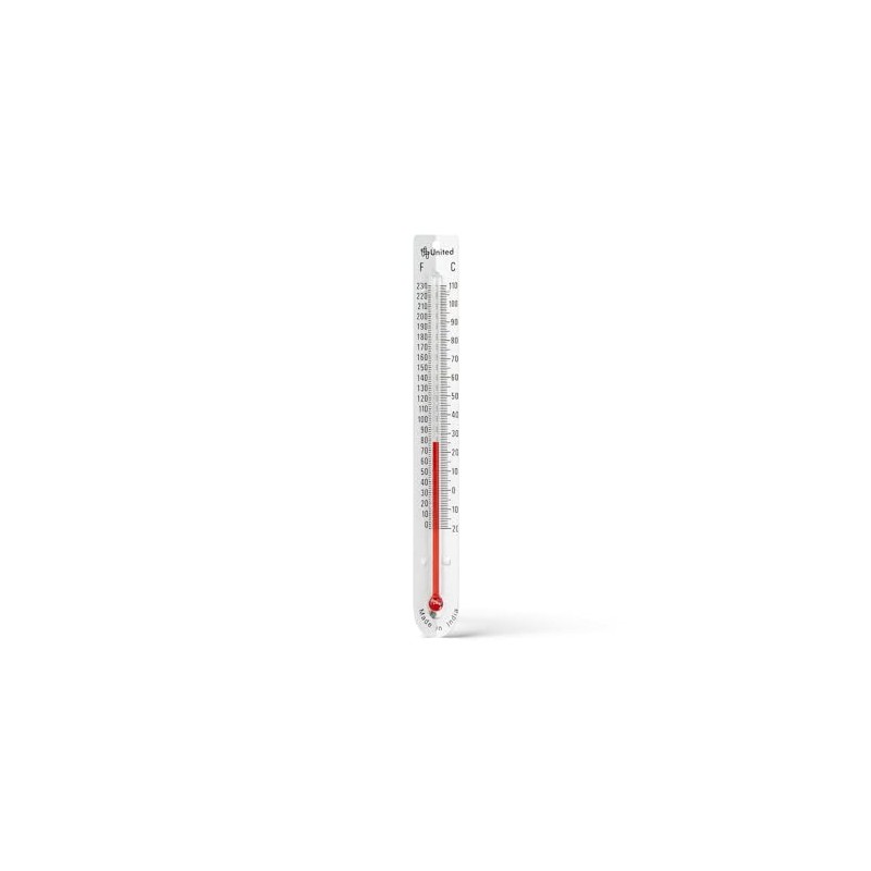 United Scientific™ V-Shaped, Dual-Scale, Mercury-Free Thermometers for Indoor Science Use