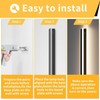 Mikeru Modern Wall Light, 3000k-6000k Dimmable Sconce 23.6inch Black Exterior