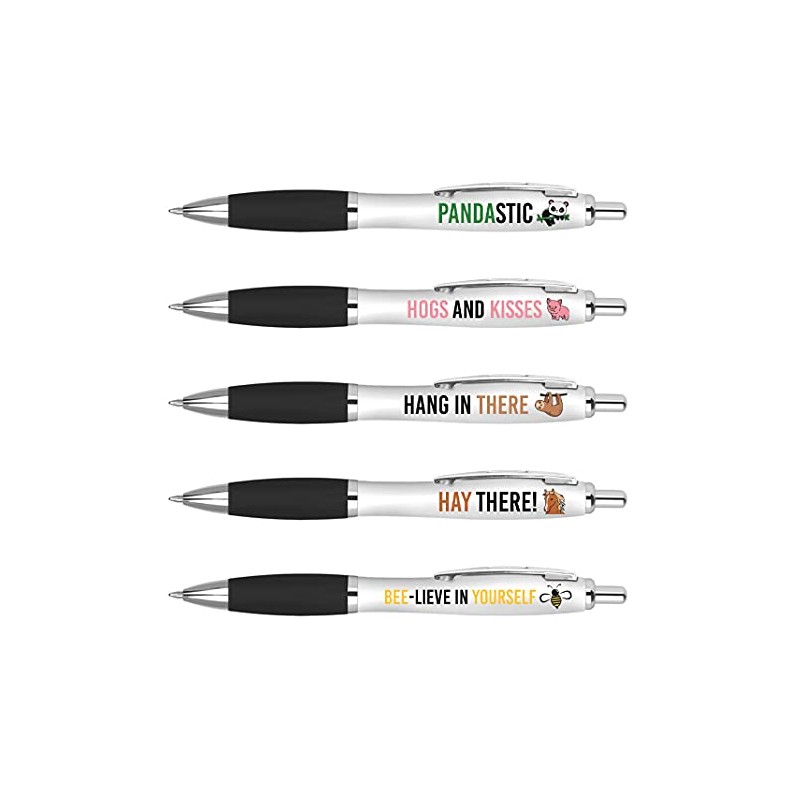 DV DESIGN 5 x Animal Puns Pens - Joke Funny