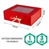 PLINJOY 3 Pcs Extra Large Red Gift Box for Presents