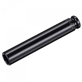 sourcing map 1/2" Drive by 17mm Deep Impact Socket, Heat-Treated CR-V Steel 6" Length, 6-Point Metric Sizes
