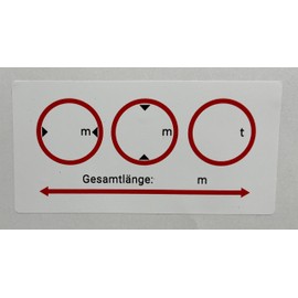 JANSTAHL Motorhome Sticker Set Gas G 607 Weight Height Width Tyre Pressure Gas G 607 Isolator Switch