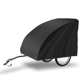 Folding Garage for Bicycle Trailers, Children's Trailer Cover, Bicycle Trailer, Universal Dog Trailer, Load Trailer Cover, Waterproof Tarpaulin Cover, Bicycle Cover, 420d (140 x 88 x 92 cm)