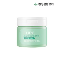 Half Club / Kim Jung Moon Aloe Cure Phyto Green Relaxing Toner Pads 60 Sheets / 김정문알로에 큐어 피토그린 릴렉싱 토너패드 60매