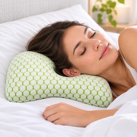 Ear Piercing Pillow for Side Sleepers – Breathable Ear Hole Cushion with Soft Polyester Filling for Comfortable Rest at Home or Travel