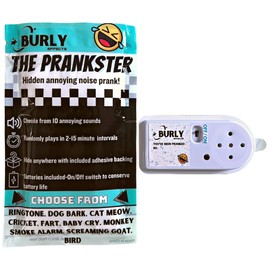 Hidden Noise Maker Gag Prank - 10 Different Sounds - Ringtone, Dog, Cat, Cricket, Fart, Baby Cry, Smoke Alarm, Monkey, Screaming Goat, Bird (1 Pack)