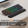 Taiahiro Clear Keyboard Wireless Creamy Mechanical Gaming Keyboard, 100 Keys