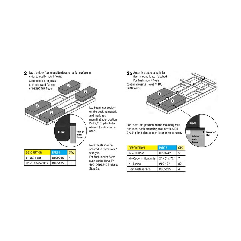 Dock Edge Floating Dock Washer Plate, Galvanized, 9/16"