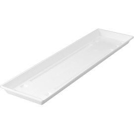 meindekoartikel Flower Box Saucer Standard Plastic – Various Sizes and Colours (Width Approx. 60 cm, White)