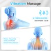 HMEEN 3 in 1 Neck Massager Pillow with Heat,Vibration &