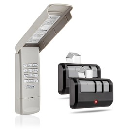 Garage Door Keypad with 2 Garage Door Opener Remote, for Liftmaster Chamberlain Craftsman Garage Door Opener Keypad Remote 877Max 893LM 893Max 891LM 371LM 971LM, Yellow Red Orange Purple Learn Button