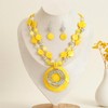 Rosslyons Multilayered Strand Statement Necklaces Set for Women Big Circle
