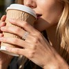 Fenthring Interlocked Stackable Rings for Women Just Breathe Ring for