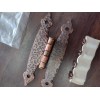 Sears Vintage Hammered Copper Colonial Cabinet Surface Hinge lot of