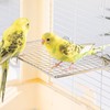 Parrot Cage Stand - Stainless Steel Parrot Perch Shelf -