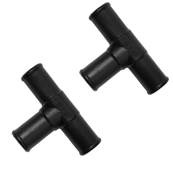 2 Pcs Heater Water Inlet Pipe, Coolant By-Pass T Split