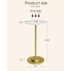 Masupu Drink Table, Round Side Table for Small Spaces, Pedestal