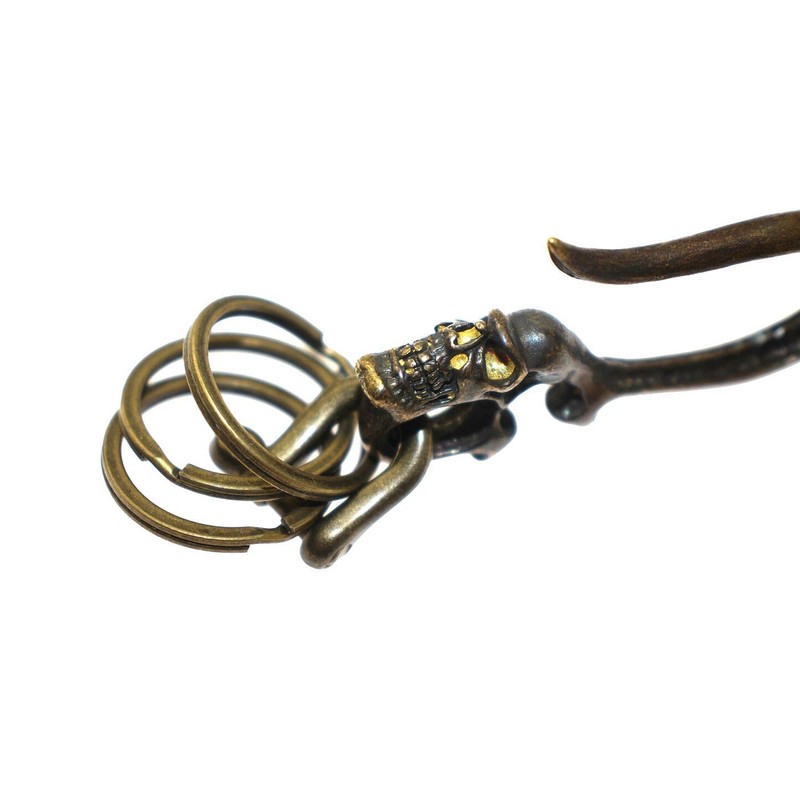 Speed mao Cool Skull Hook Belt Loop Key Ring Keychain