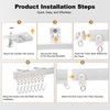 Flexible Bendable Ceiling Curtain Track, Ceiling Mount for Curtain Rail,Room