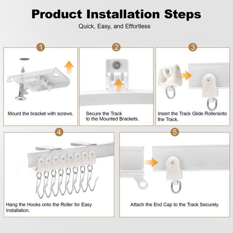 Flexible Bendable Ceiling Curtain Track, Ceiling Mount for Curtain Rail,Room